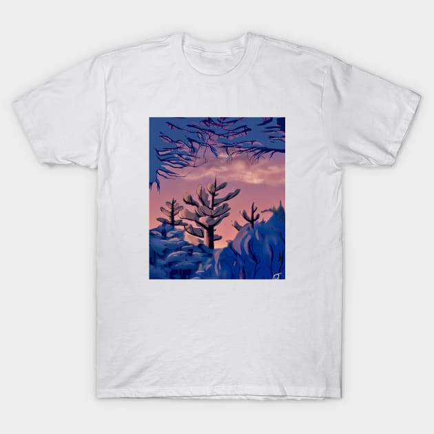 winter trees T-Shirt by parkinart